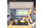 Monstershop 211136 - Overhead Camper Cabinet With Black Trim Monstershop 211136 - Overhead Camper Cabinet With Black Trim