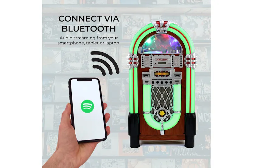 Monstershop 10667 - Retro Style Illuminated Jukebox Sound Sy Monstershop 10667 - Retro Style Illuminated Jukebox Sound Sy