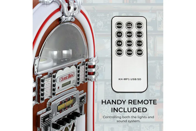 Monstershop 10667 - Retro Style Illuminated Jukebox Sound Sy Monstershop 10667 - Retro Style Illuminated Jukebox Sound Sy