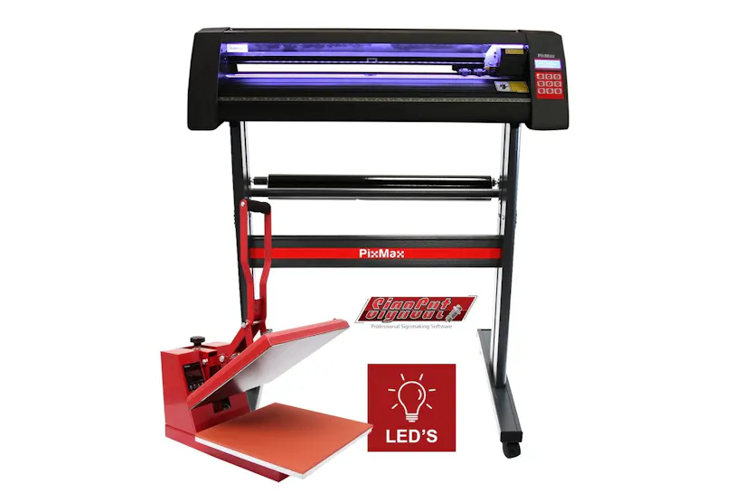 Monstershop 27206 - Vinyl Cutter Led 38cm Clam Press & Signc Monstershop 27206 - Vinyl Cutter Led 38cm Clam Press & Signc