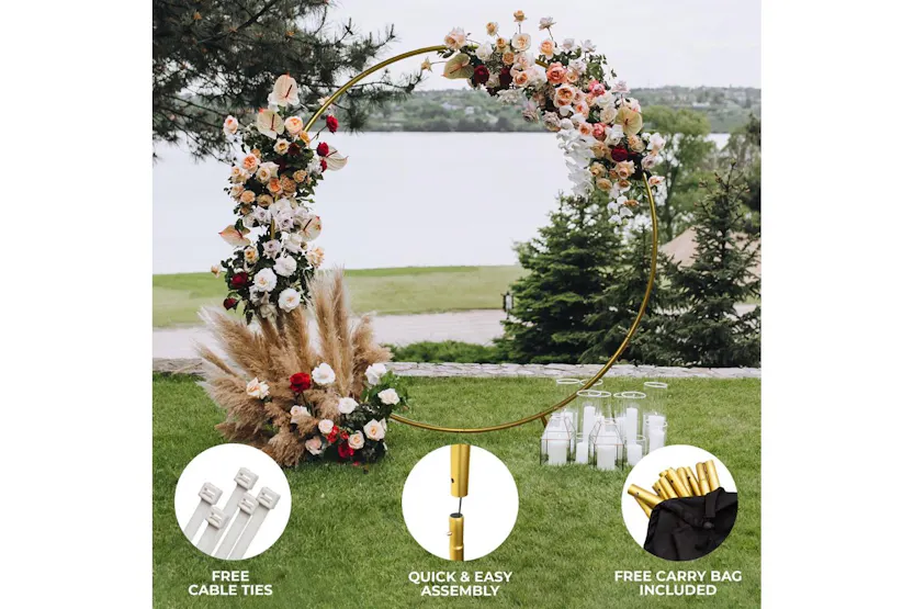 Monstershop 29082 - Wedding Moongate 200cm - Gold Monstershop 29082 - Wedding Moongate 200cm - Gold