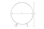 Monstershop 29084 - Wedding Moongate 200cm - Silver Monstershop 29084 - Wedding Moongate 200cm - Silver