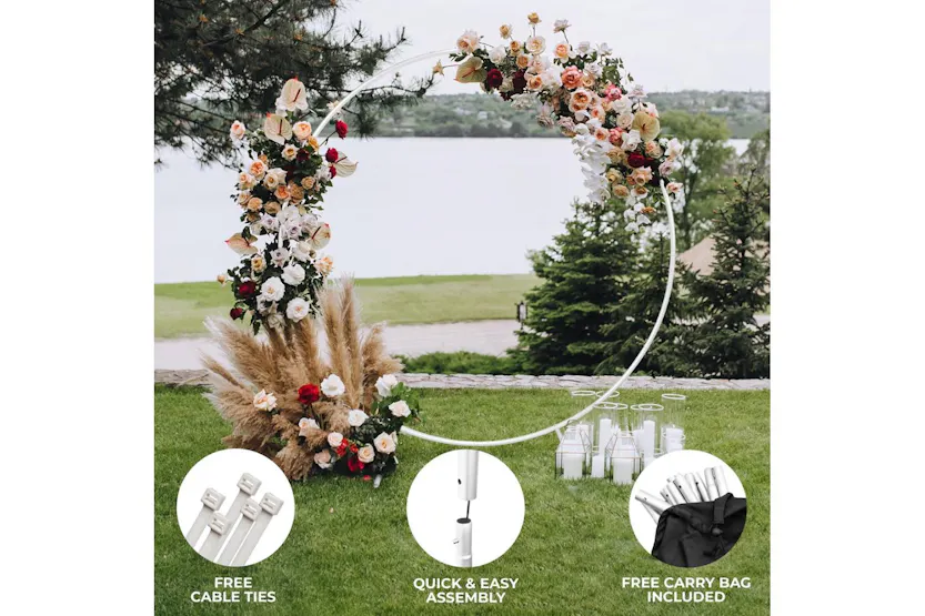 Monstershop 29083 - Wedding Moongate 200cm - White Monstershop 29083 - Wedding Moongate 200cm - White