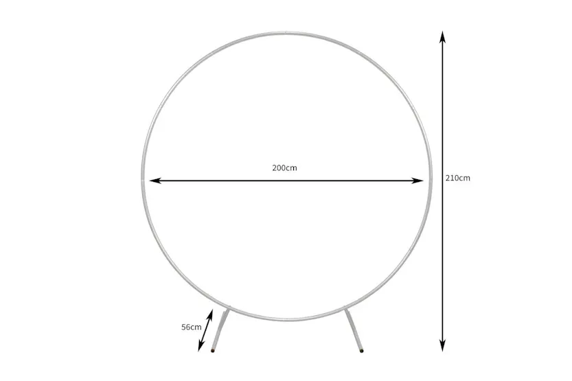 Monstershop 29083 - Wedding Moongate 200cm - White Monstershop 29083 - Wedding Moongate 200cm - White