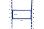 Monstershop 212885 - Combi Spray Drying Rack Trolley 2 Way C Monstershop 212885 - Combi Spray Drying Rack Trolley 2 Way C
