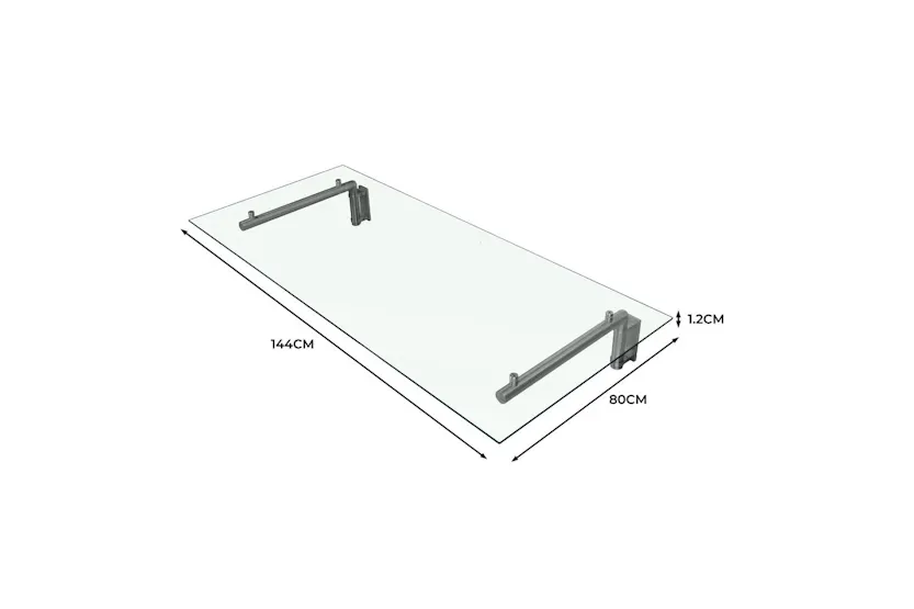 Monstershop 23488 - Monstershop Glass Door Canopy & Brackets Monstershop 23488 - Monstershop Glass Door Canopy & Brackets