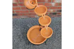 Monstershop 27603 - Terracotta 4 Tier Spilling Bowls Water F Monstershop 27603 - Terracotta 4 Tier Spilling Bowls Water F
