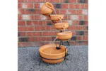 Monstershop 27603 - Terracotta 4 Tier Spilling Bowls Water F Monstershop 27603 - Terracotta 4 Tier Spilling Bowls Water F
