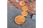 Monstershop 27603 - Terracotta 4 Tier Spilling Bowls Water F Monstershop 27603 - Terracotta 4 Tier Spilling Bowls Water F