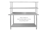 Monstershop 25945 - Kukoo 6ft Catering Bench With Double Ove Monstershop 25945 - Kukoo 6ft Catering Bench With Double Ove