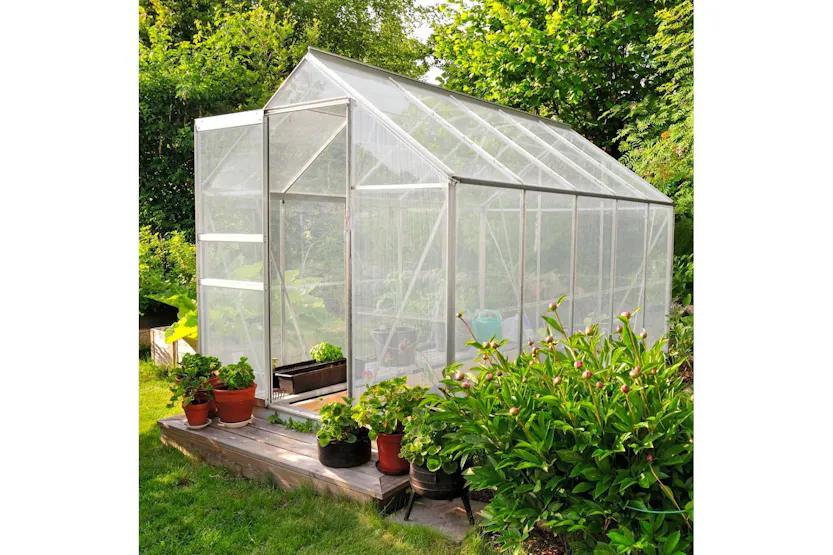 Monstershop 213482 - Polycarbonate Greenhouse 6ft X 6ft Monstershop 213482 - Polycarbonate Greenhouse 6ft X 6ft