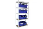 Monstershop 25244 - White Racking Units 90 X 40 X 180 Monstershop 25244 - White Racking Units 90 X 40 X 180