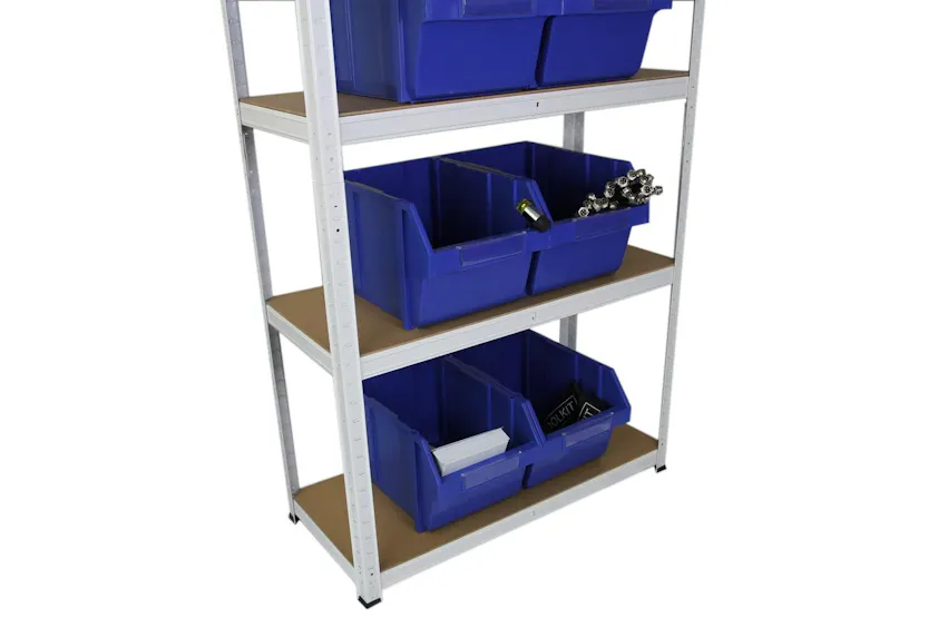 Monstershop 25244 - White Racking Units 90 X 40 X 180 Monstershop 25244 - White Racking Units 90 X 40 X 180