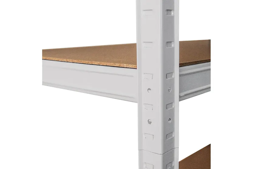 Monstershop 25244 - White Racking Units 90 X 40 X 180 Monstershop 25244 - White Racking Units 90 X 40 X 180