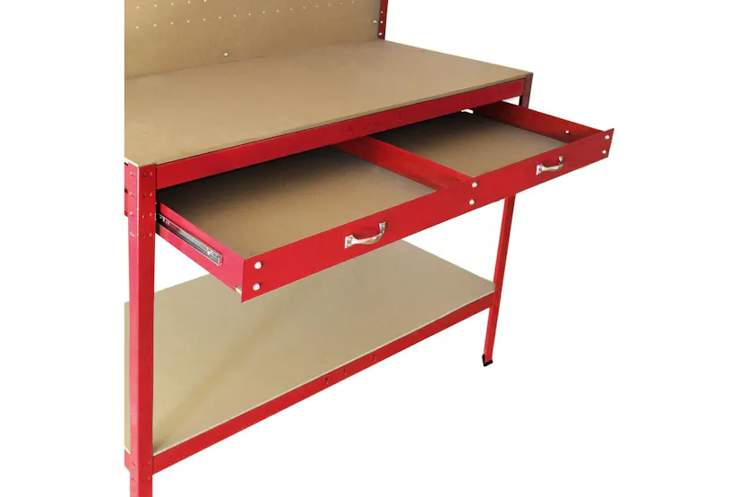 Monstershop 26462 - Workbench With Pegboard And Drawer In Re Monstershop 26462 - Workbench With Pegboard And Drawer In Re