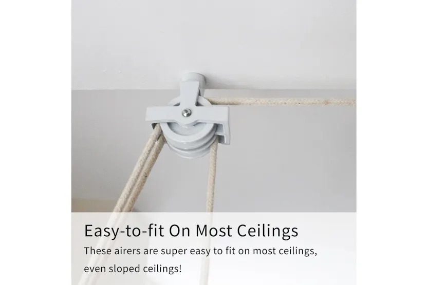 Monstershop 24533 - Clothing Airer Ceiling Pulley - White - Monstershop 24533 - Clothing Airer Ceiling Pulley - White -