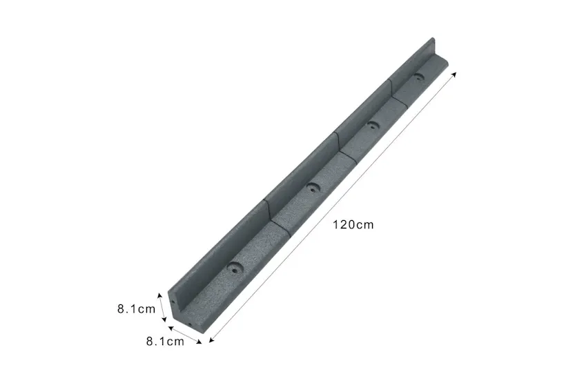 Monstershop 27456 - Flexible Lawn Edging Grey 1.2m X 16 Monstershop 27456 - Flexible Lawn Edging Grey 1.2m X 16