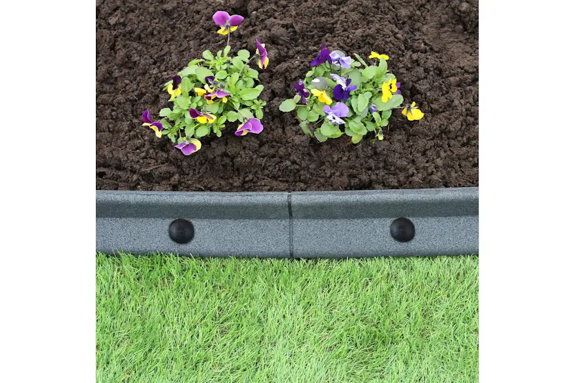 Monstershop 27456 - Flexible Lawn Edging Grey 1.2m X 16 Monstershop 27456 - Flexible Lawn Edging Grey 1.2m X 16
