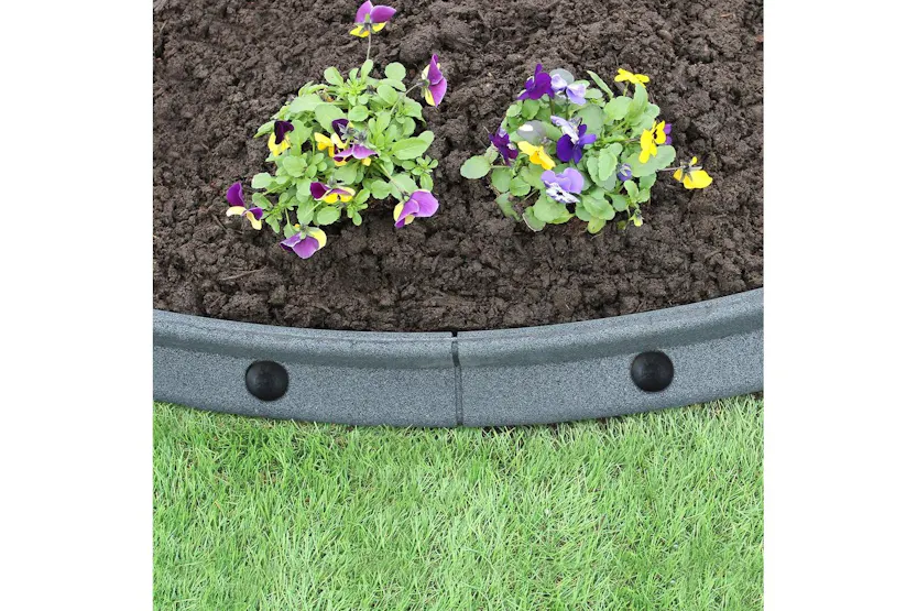 Monstershop 27458 - Flexible Lawn Edging Grey 1.2m X 20 Monstershop 27458 - Flexible Lawn Edging Grey 1.2m X 20