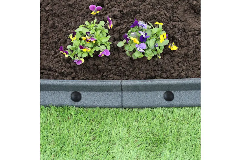 Monstershop 27436 - Flexible Lawn Edging Grey 1.2m X 8 Monstershop 27436 - Flexible Lawn Edging Grey 1.2m X 8