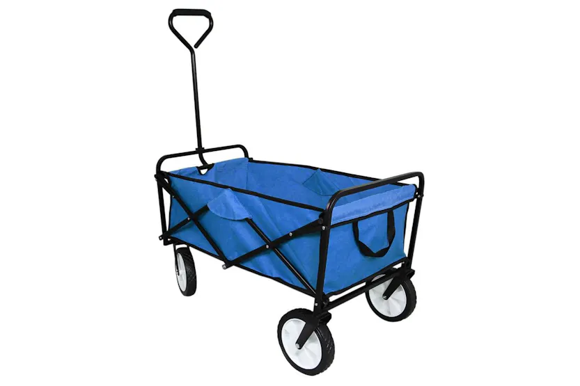 Monstershop 28430 - Foldable Garden Cart - Blue Monstershop 28430 - Foldable Garden Cart - Blue