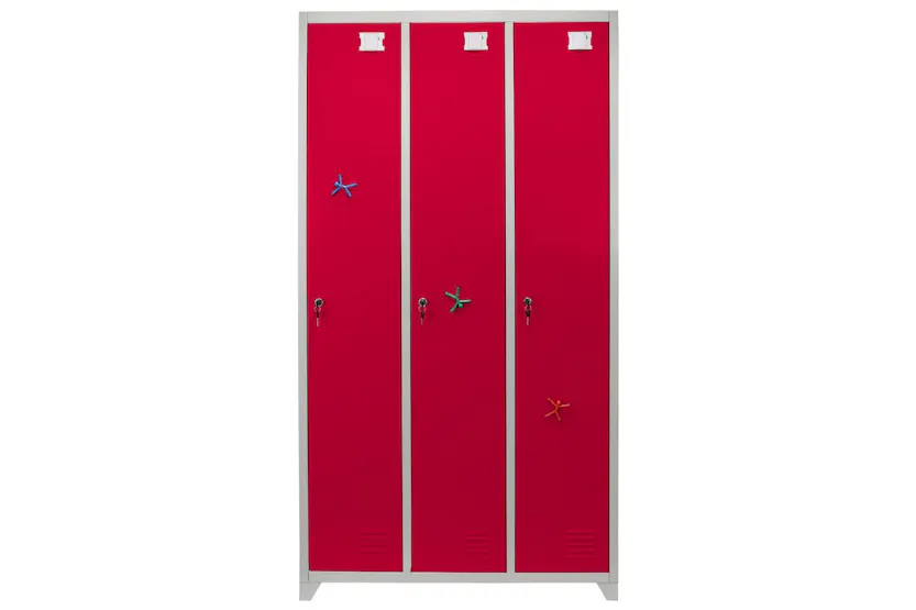 Monstershop 23985 - Metal Storage Lockers - Three Doors Wide Monstershop 23985 - Metal Storage Lockers - Three Doors Wide