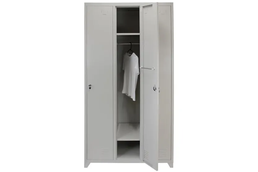 Monstershop 23467 - Metal Storage Lockers - Three Doors Grey Monstershop 23467 - Metal Storage Lockers - Three Doors Grey