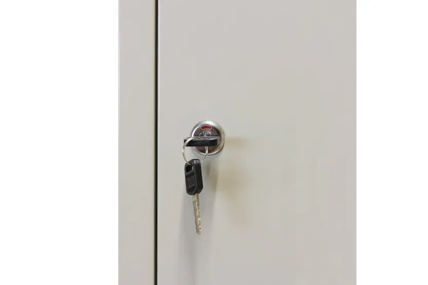 Monstershop 23467 - Metal Storage Lockers - Three Doors Grey Monstershop 23467 - Metal Storage Lockers - Three Doors Grey
