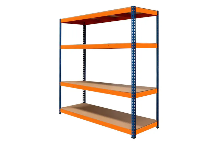 Monstershop 213160 - S-rax 4 Shelf Racking - 180cm X 180cm X Monstershop 213160 - S-rax 4 Shelf Racking - 180cm X 180cm X
