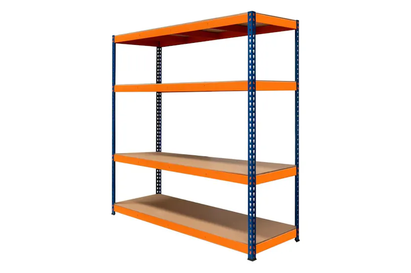 Monstershop 213160 - S-rax 4 Shelf Racking - 180cm X 180cm X Monstershop 213160 - S-rax 4 Shelf Racking - 180cm X 180cm X