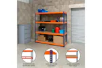 Monstershop 213160 - S-rax 4 Shelf Racking - 180cm X 180cm X Monstershop 213160 - S-rax 4 Shelf Racking - 180cm X 180cm X