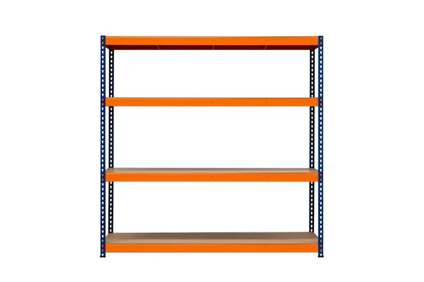 Monstershop 213160 - S-rax 4 Shelf Racking - 180cm X 180cm X Monstershop 213160 - S-rax 4 Shelf Racking - 180cm X 180cm X