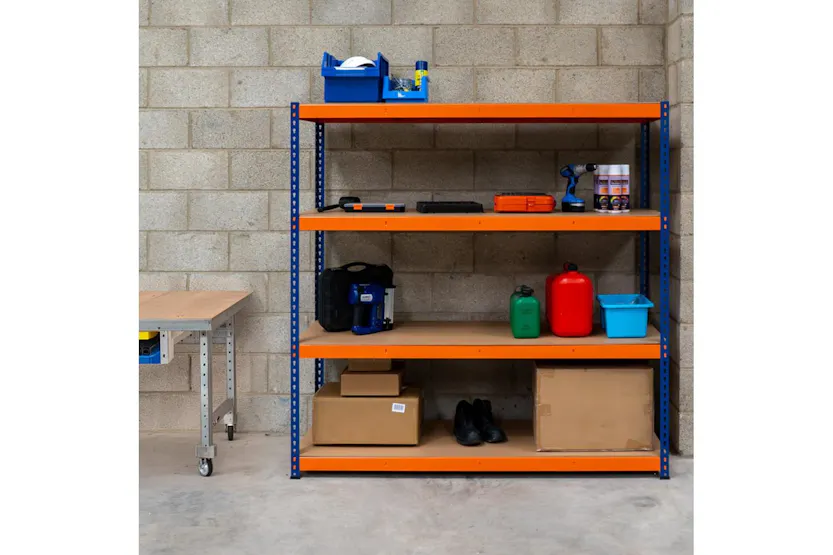 Monstershop 213160 - S-rax 4 Shelf Racking - 180cm X 180cm X Monstershop 213160 - S-rax 4 Shelf Racking - 180cm X 180cm X