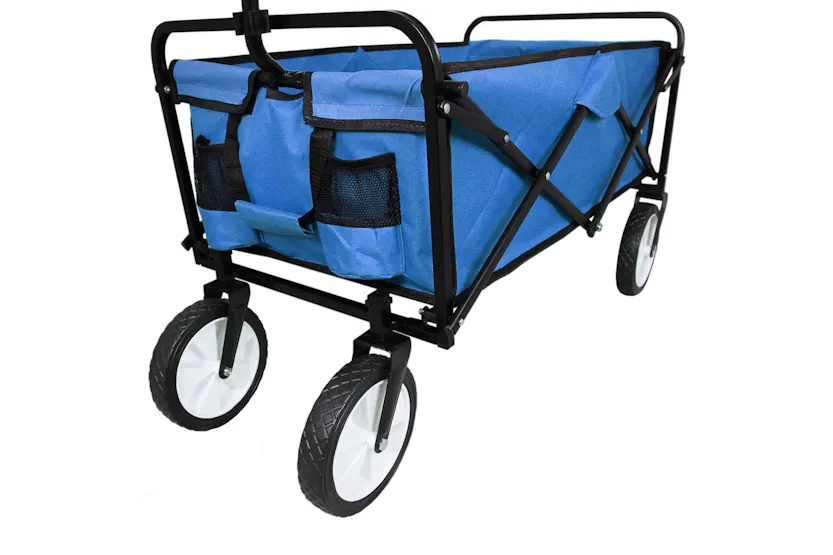 Monstershop 28430 - Foldable Garden Cart - Blue Monstershop 28430 - Foldable Garden Cart - Blue