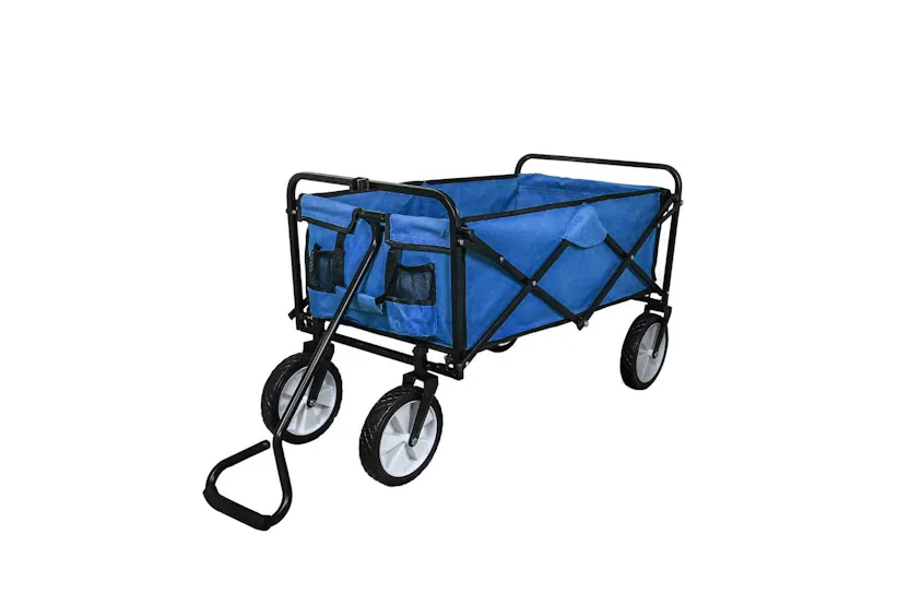 Monstershop 28430 - Foldable Garden Cart - Blue Monstershop 28430 - Foldable Garden Cart - Blue