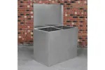 Monstershop 26926 - Galvanised Feed Store 2 Compartments Monstershop 26926 - Galvanised Feed Store 2 Compartments