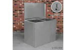 Monstershop 26926 - Galvanised Feed Store 2 Compartments Monstershop 26926 - Galvanised Feed Store 2 Compartments