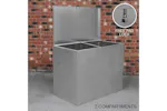 Monstershop 26926 - Galvanised Feed Store 2 Compartments Monstershop 26926 - Galvanised Feed Store 2 Compartments
