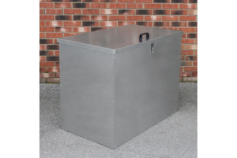 Monstershop 26926 - Galvanised Feed Store 2 Compartments Monstershop 26926 - Galvanised Feed Store 2 Compartments