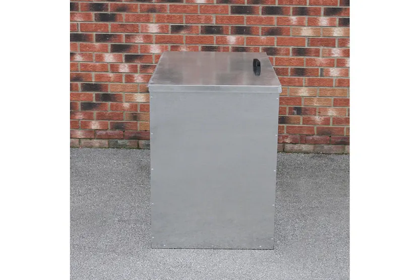 Monstershop 26926 - Galvanised Feed Store 2 Compartments Monstershop 26926 - Galvanised Feed Store 2 Compartments