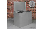 Monstershop 26927 - Galvanised Feed Store 3 Compartments Monstershop 26927 - Galvanised Feed Store 3 Compartments