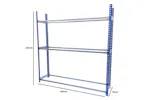 Monstershop 2 x T-Rax Tyre Racking Bay | Blue/Grey Monstershop 2 x T-Rax Tyre Racking Bay | Blue/Grey