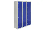 Monstershop 3 x Metal Storage Locker | Blue Monstershop 3 x Metal Storage Locker | Blue