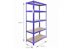 Monstershop 3 x T-Rax Racking & Bay Connectors | Blue Monstershop 3 x T-Rax Racking & Bay Connectors | Blue