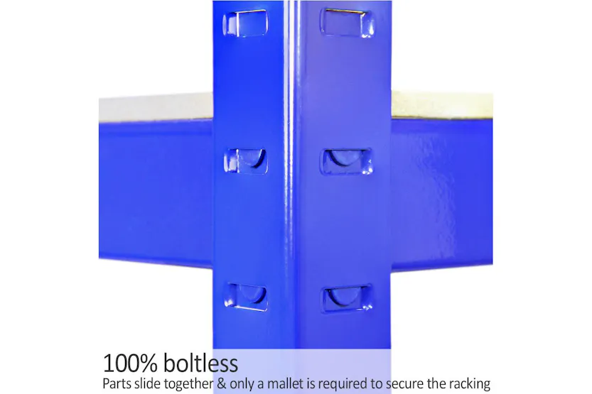 Monstershop 3 x T-Rax Racking & Bay Connectors | Blue Monstershop 3 x T-Rax Racking & Bay Connectors | Blue