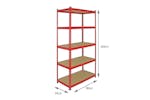 Monstershop 4 x Z-Rax Metal Racking Units | Red Monstershop 4 x Z-Rax Metal Racking Units | Red