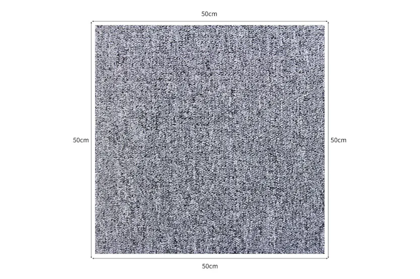 Monstershop 26091 - 40 X Carpet Tiles 10m2 / Platinum Grey Monstershop 26091 - 40 X Carpet Tiles 10m2 / Platinum Grey
