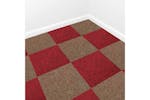 Monstershop 40 x Carpet Tiles | Scarlet Red/Sand Monstershop 40 x Carpet Tiles | Scarlet Red/Sand
