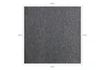 Monstershop 26097 - 40 X Carpet Tiles Anthracite Grey 10m2 Monstershop 26097 - 40 X Carpet Tiles Anthracite Grey 10m2
