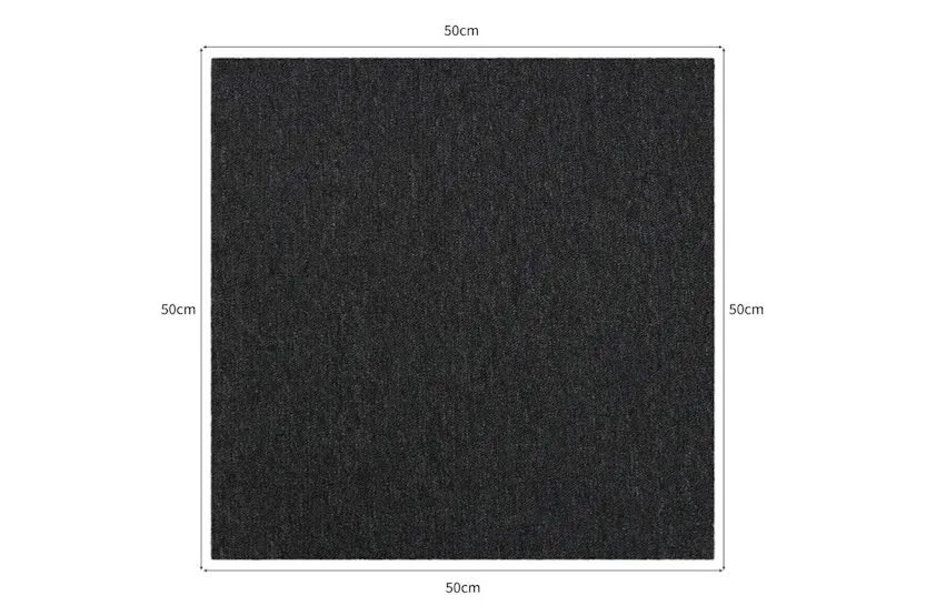 Monstershop 26094 - 40 X Carpet Tiles Charcoal Black 10m2 Monstershop 26094 - 40 X Carpet Tiles Charcoal Black 10m2